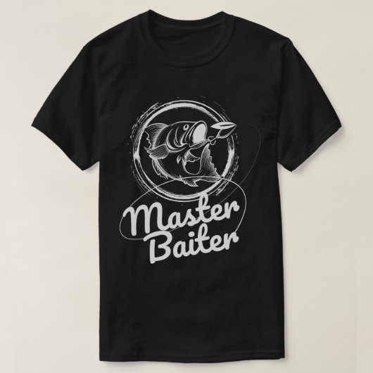 Master Baiter Fishing Funny Fish T-Shirt (Design vorne)
