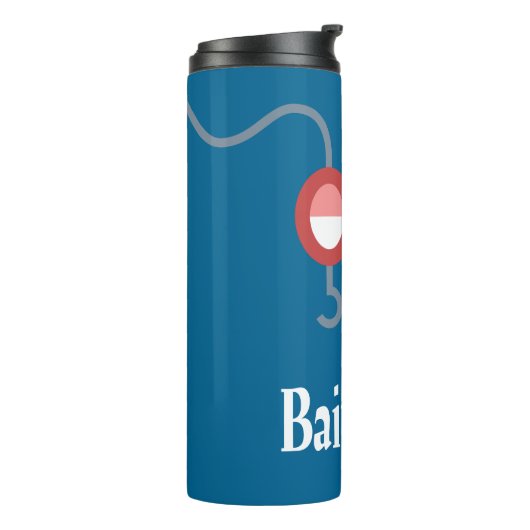 Master Baiter Fishing Funny Novelty Fish Joke Thermosbecher (Nach links gedreht)