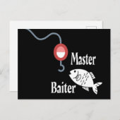 Master Baiter Fishing Funny Postkarte (Vorne/Hinten)