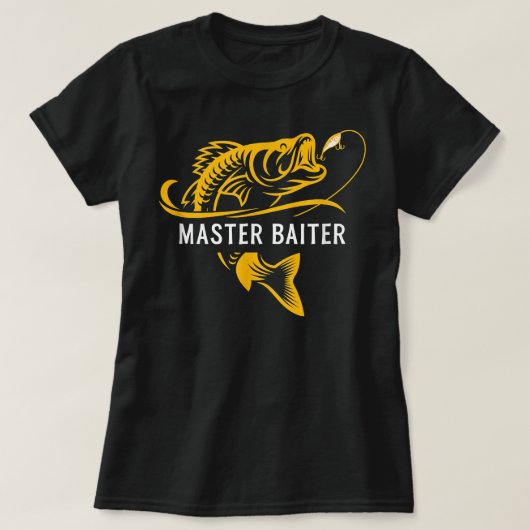 Master Baiter - Funny Fishing T-Shirt (Design vorne)