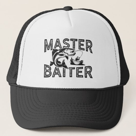 Master Baiter Funny Fishing Truckerkappe (Vorderseite)