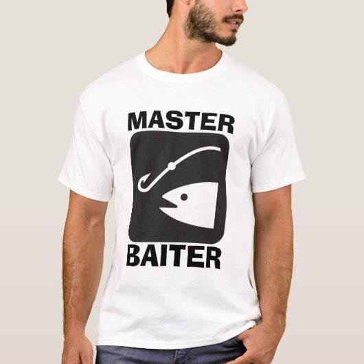 MASTER BAITER, Funny Fishing VATER T - Shirt (Vorderseite)