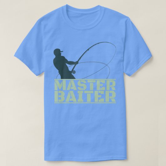 Master Baiter für Männer Fischen T-Shirt (Design vorne)