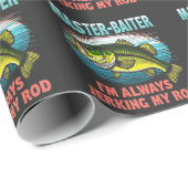 Master Baiter I'm Jerking My Rod Vater Fisher Geschenkpapier (Rolleneckpunkt)
