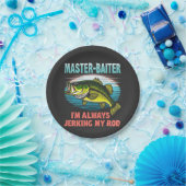 Master Baiter I'm Jerking My Rod Vater Fisher Pappteller (Party)