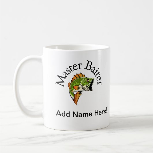 Master Baiter Personalisierte Mug Kaffeetasse (Links)