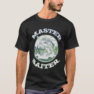 Master Baiter Vater Fischen Lover T-Shirt Vatertag