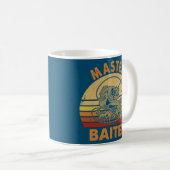 Master Baiter Vintag Bass Fishing Camping Kaffeetasse (VorderseiteRechts)