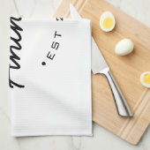 Master Baker Festgestellter Jahr Individuelle Name Geschirrtuch (Viertel Falte)