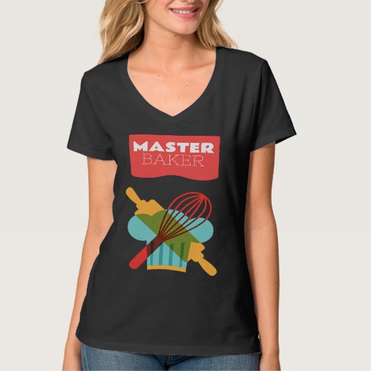 Master Baker Kitchen Baking T-Shirt (Vorderseite)