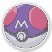 Master Ball Pokemon Aufkleber (Vorderseite)