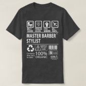 Master Barber Stylist Multitasking-Job Geschenk Pu T-Shirt (Design vorne)