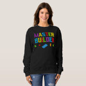 Master Blocks Builder Brick Builder Blöcke in Sweatshirt (Vorne ganz)
