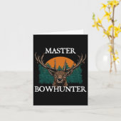 Master Bowhunter Väter Tag Jagd Eltern Hunte Karte (Gelbe Blume)