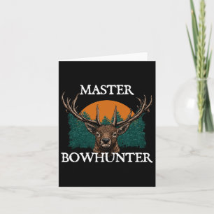 Master Bowhunter Väter Tag Jagd Eltern Hunte Karte