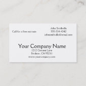 Master Brick Layer und Designer Visitenkarte (Rückseite)