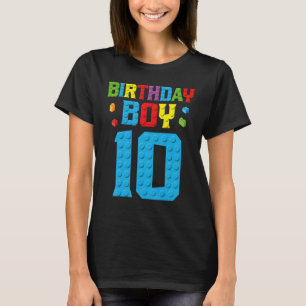 Master Builder 10. Geburtstag Junge Zehn 10 Jahre  T-Shirt