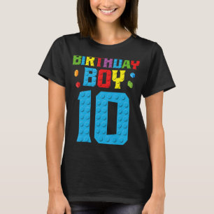 Master Builder 10. Geburtstag Junge Zehn 10 Jahre  T-Shirt