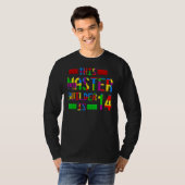 Master Builder 14 Years Old Geboren 2008 Vierzehnt T-Shirt (Vorne ganz)