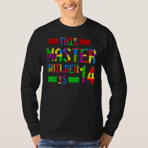 Master Builder 14 Years Old Geboren 2008 Vierzehnt T-Shirt