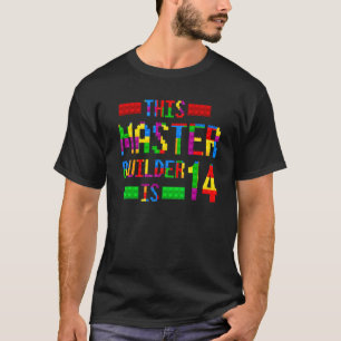 Master Builder 14 Years Old Geboren 2008 Vierzehnt T-Shirt