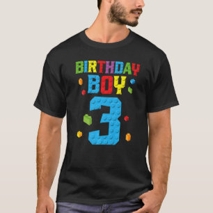 Master Builder 3. Geburtstag Junge 3 Drei-Jahres-B T-Shirt
