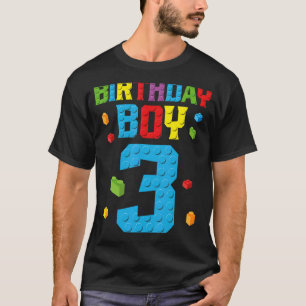 Master Builder 3. Geburtstag Junge 3 Drei-Jahres-B T-Shirt