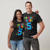 Master Builder 5th Birthday Boy 5 Five Year Buildi T-Shirt (Unisex)