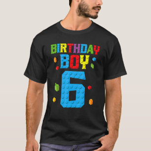 Master Builder 6. Geburtstag Junge 6 sechs Jahre g T-Shirt