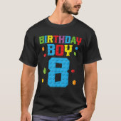 Master Builder 8th Birthday Boy 8 Eight Year Build T-Shirt (Vorderseite)
