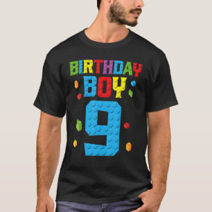 Master Builder 9. Geburtstag Junge Neun 9 Jahre ge T-Shirt