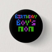 Master Builder Birthday Boy's Mama Gebäude Bricks Button (Vorderseite)