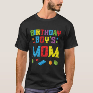 Master Builder Birthday Boy's Mama Gebäude Bricks T-Shirt