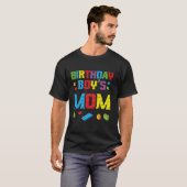 Master Builder Birthday Boy's Mama Gebäude Bricks T-Shirt (Vorne ganz)