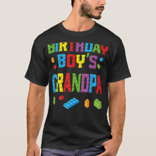 Master Builder Birthday Boy's Opa Gebäude Bri T-Shirt