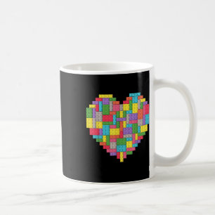 Master Builder Block Brick Gebäude Herz Kaffeetasse