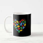 Master Builder Block Brick Gebäude Herz Kaffeetasse (Links)