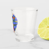 Master Builder Block Brick Gebäude Herz Valentin Schnapsglas (Rechts)