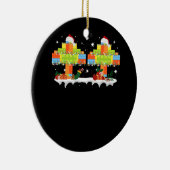 Master Builder Block Brick Gebäude Tree Weihnachte Keramik Ornament (Rechts)