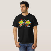 Master Builder Block Brick Gebäude Tree Weihnachte T-Shirt (Vorne ganz)