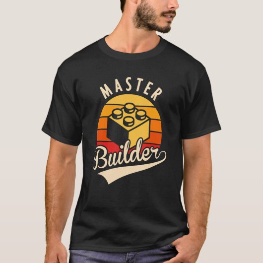 Master Builder Block Gebäude Kinder & Erwachsene B T-Shirt (Vorderseite)