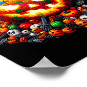 Master Builder Blocks Bricks Building Pumpkin Hall Poster (Ecke)