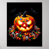 Master Builder Blocks Bricks Building Pumpkin Hall Poster (Vorne)