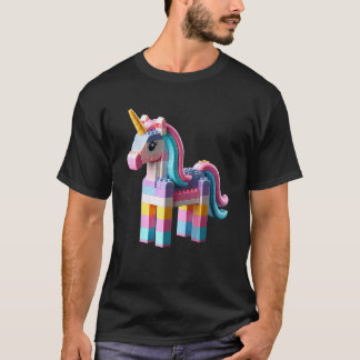 Master Builder Bricks blockiert Spielzeug-Einhorn T-Shirt