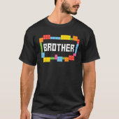 Master builder Brother Bricks Blocks Building Fami T-Shirt (Vorderseite)
