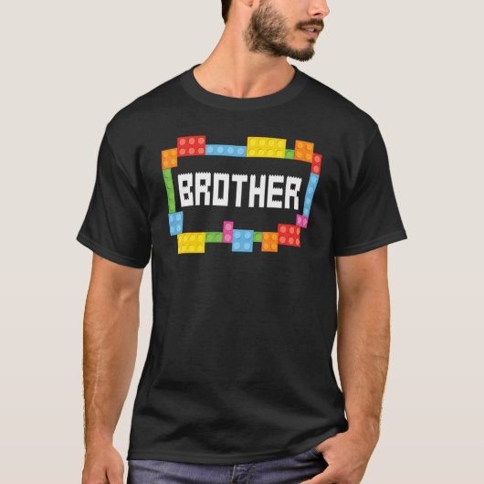 Master Builder Brother Bricks Blocks Gebäude Fami T-Shirt (Vorderseite)