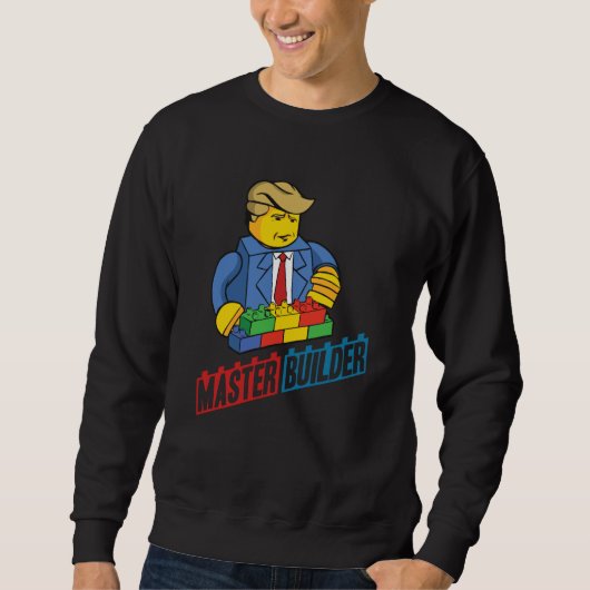 Master Builder Building Blocks Men Women Youth 26 Sweatshirt (Vorderseite)