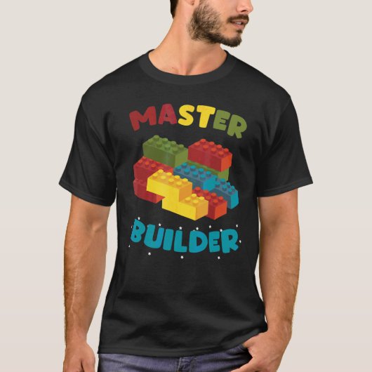 Master Builder Creative Blocks Gebäude Toys T-Shirt (Vorderseite)