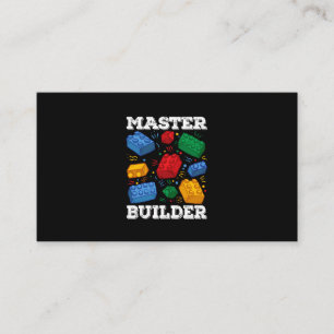 Master Builder Cute Block Building Kids Toys Brick Visitenkarte
