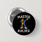 Master Builder Dabbing 67 Meme Bausteine Bri Button (Vorne & Hinten)